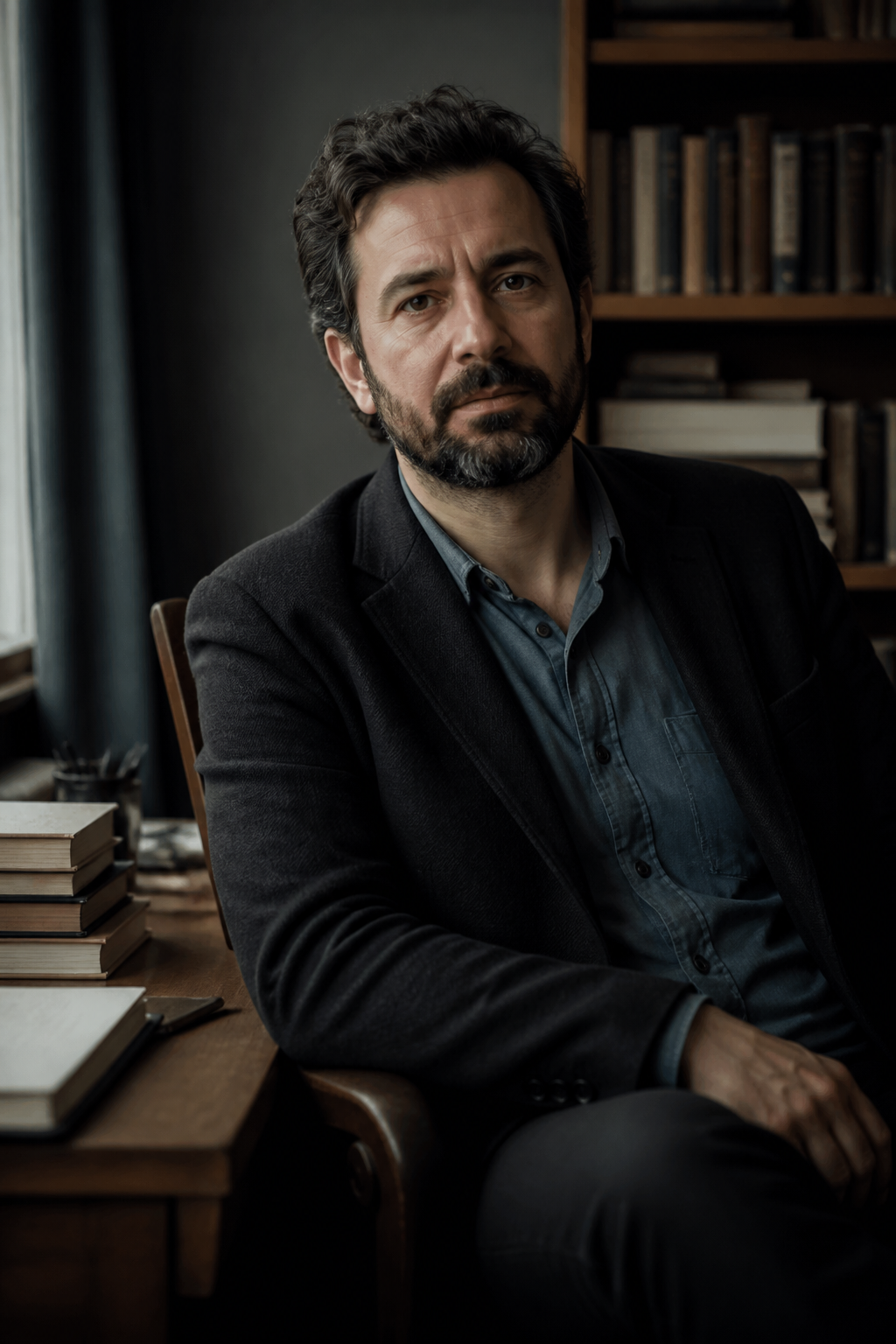 Ahmet Demir için temsili portre; gerçek yazar fotoğrafı değildir